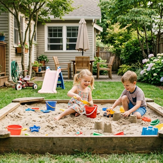The Best Summer DIY: 4th of July BBQ Backyard Update With Playground Borders