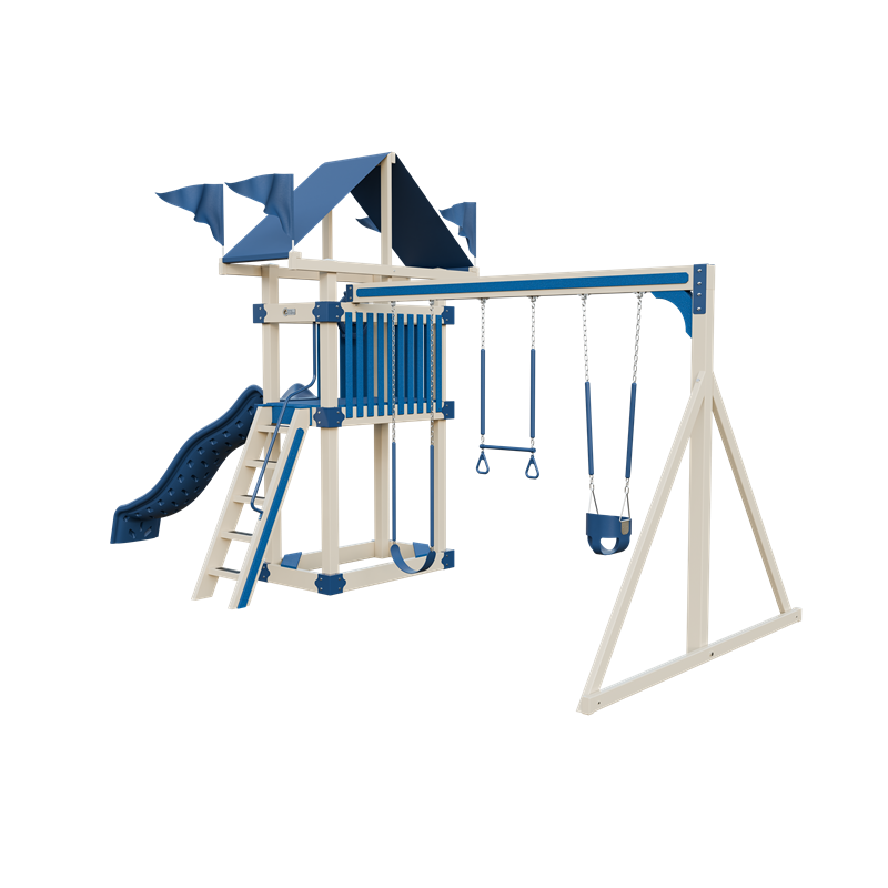 Swing Kingdom Trailblazer Basecamp 35 Residential Vinyl Playset