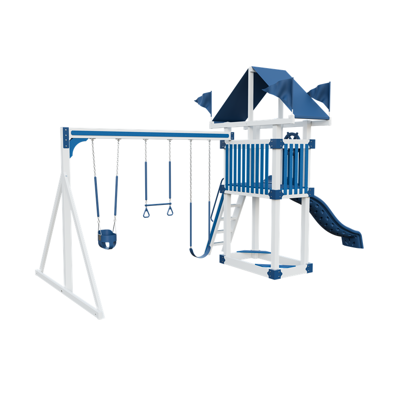 Swing Kingdom Trailblazer Basecamp 35 Residential Vinyl Playset
