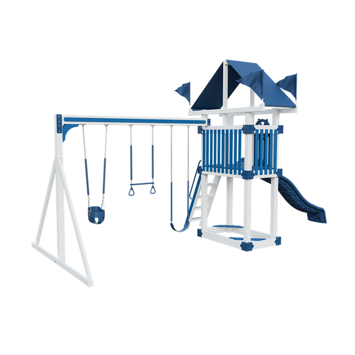 Swing Kingdom Trailblazer Basecamp 35 Residential Vinyl Playset