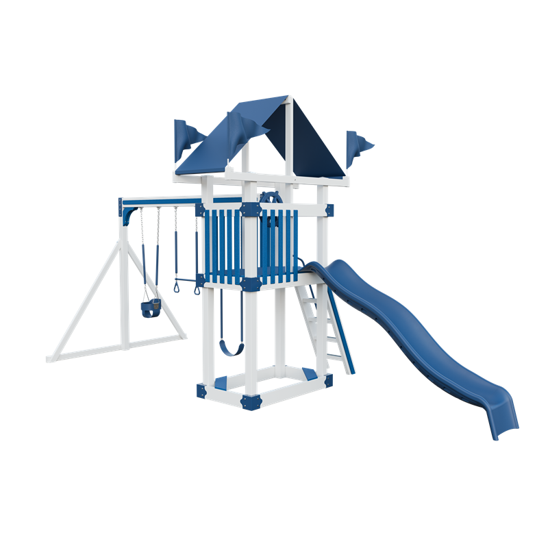 Swing Kingdom Trailblazer Basecamp 35 Residential Vinyl Playset