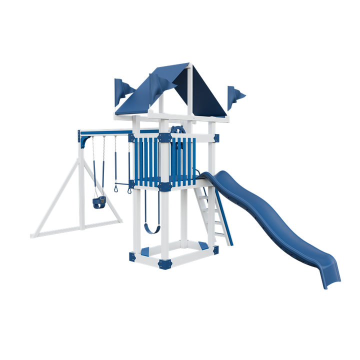 Swing Kingdom Trailblazer Basecamp 35 Residential Vinyl Playset