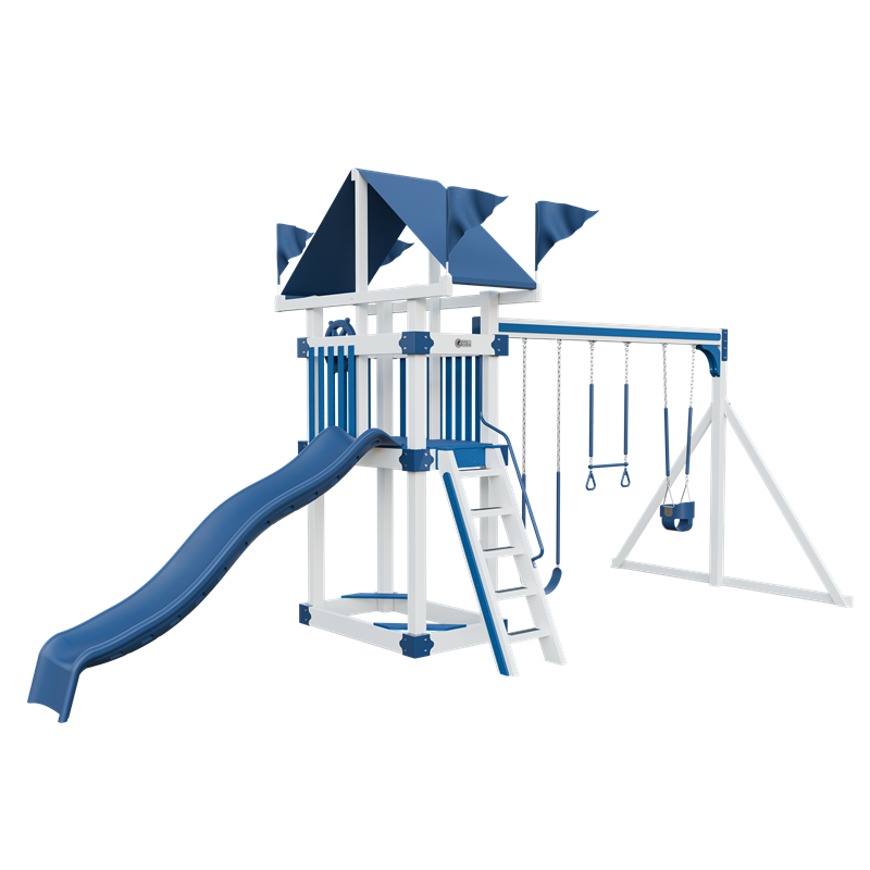 Swing Kingdom Trailblazer Basecamp 35 Residential Vinyl Playset