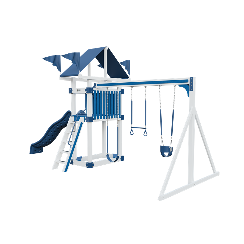 Swing Kingdom Trailblazer Basecamp 35 Residential Vinyl Playset