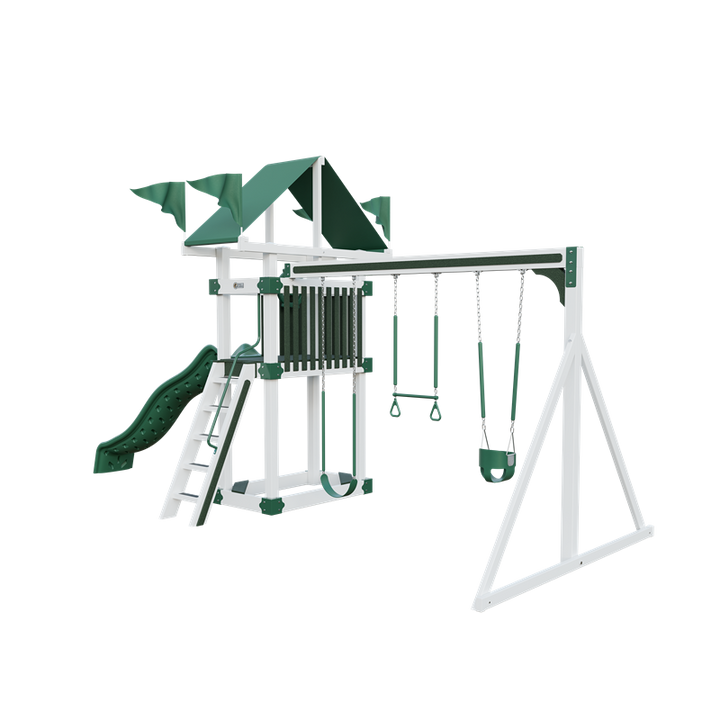 Swing Kingdom Trailblazer Basecamp 35 Residential Vinyl Playset