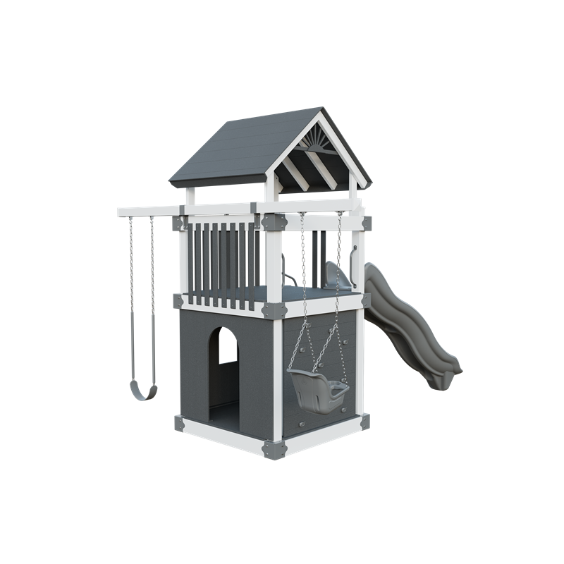 Swing Kingdom Trailblazer Basecamp 55 Clubhouse Residential Vinyl Playset