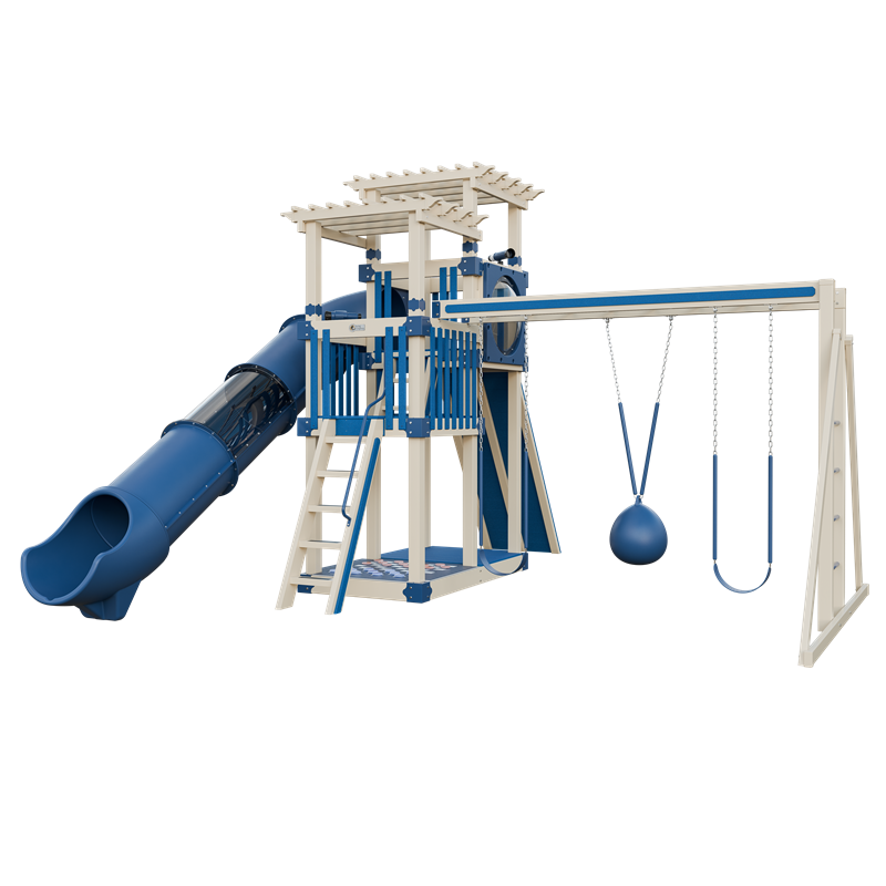 Swing Kingdom Switchback Super 48 Sidekick Residential Vinyl Playset