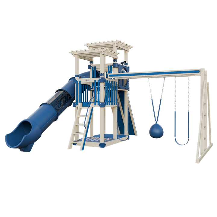 Swing Kingdom Switchback Super 48 Sidekick Residential Vinyl Playset