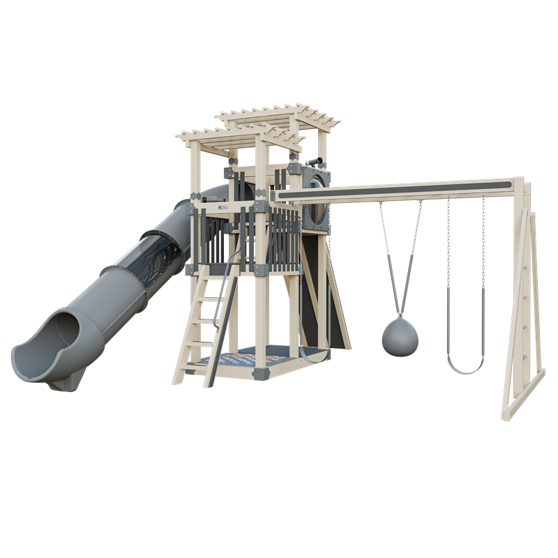 Swing Kingdom Switchback Super 48 Sidekick Residential Vinyl Playset