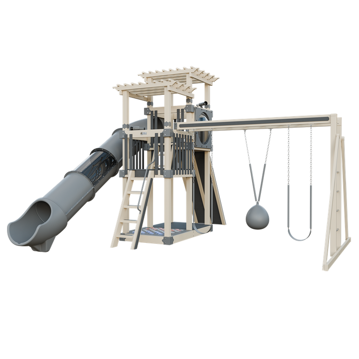 Swing Kingdom Switchback Super 48 Sidekick Residential Vinyl Playset