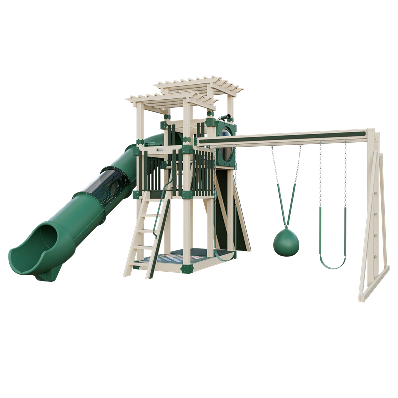 Swing Kingdom Switchback Super 48 Sidekick Residential Vinyl Playset