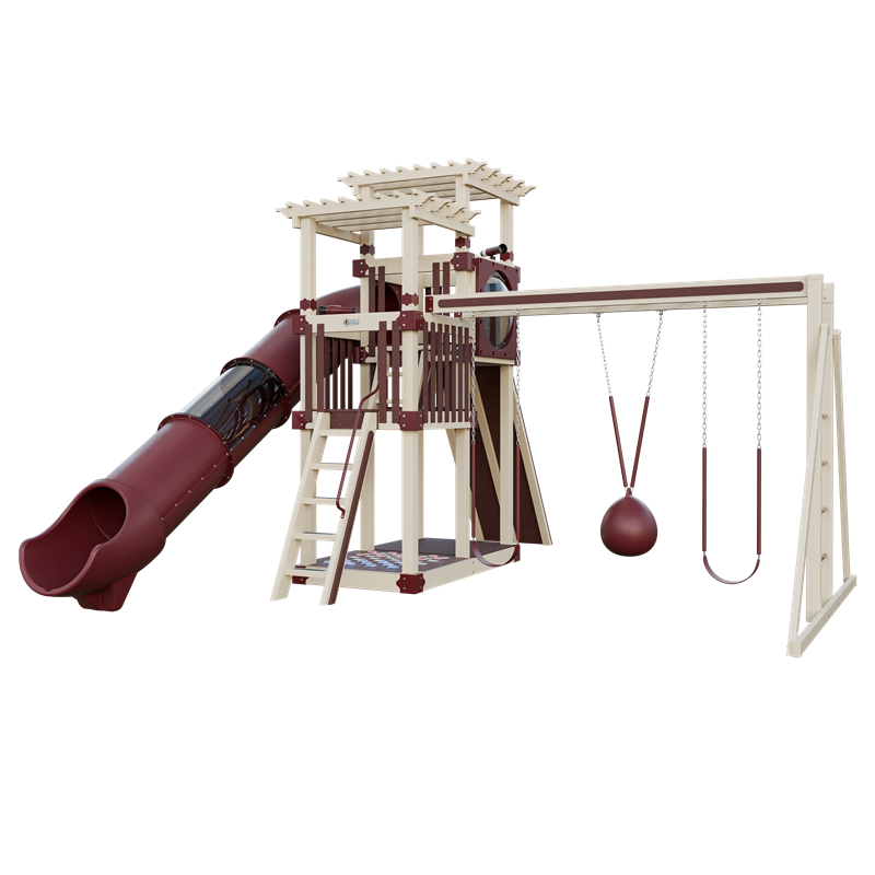 Swing Kingdom Switchback Super 48 Sidekick Residential Vinyl Playset
