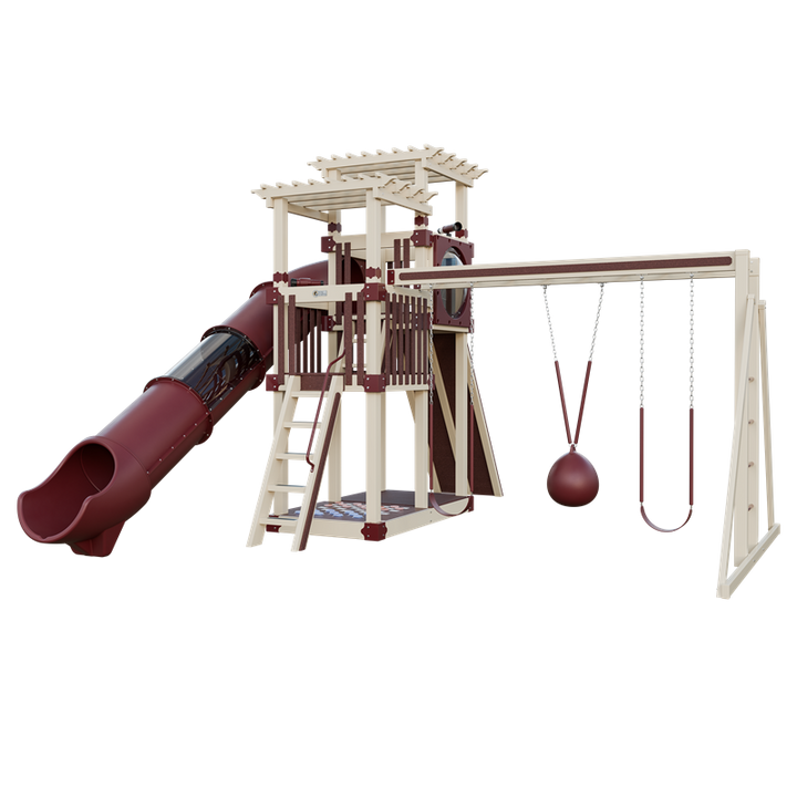 Swing Kingdom Switchback Super 48 Sidekick Residential Vinyl Playset