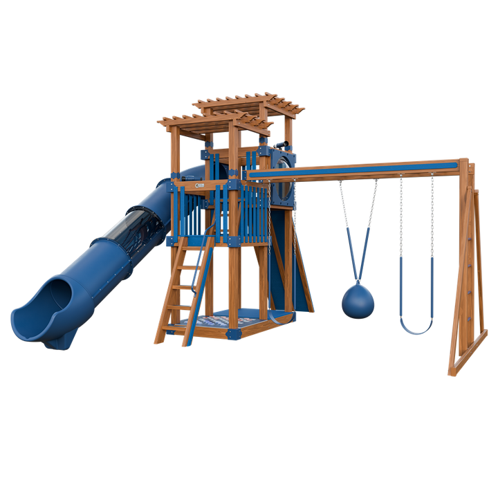 Swing Kingdom Switchback Super 48 Sidekick Residential Vinyl Playset