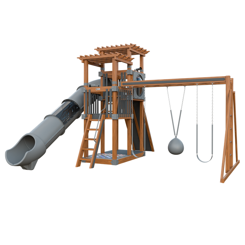 Swing Kingdom Switchback Super 48 Sidekick Residential Vinyl Playset