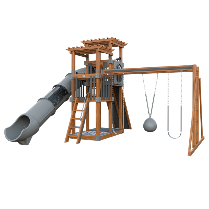 Swing Kingdom Switchback Super 48 Sidekick Residential Vinyl Playset