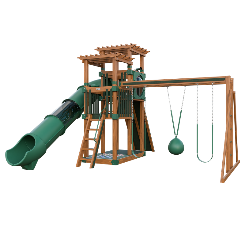 Swing Kingdom Switchback Super 48 Sidekick Residential Vinyl Playset