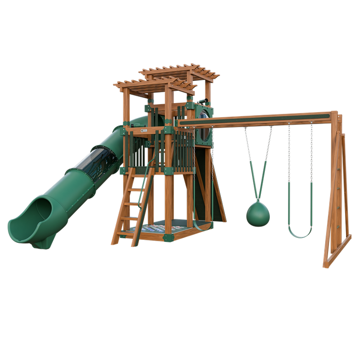 Swing Kingdom Switchback Super 48 Sidekick Residential Vinyl Playset