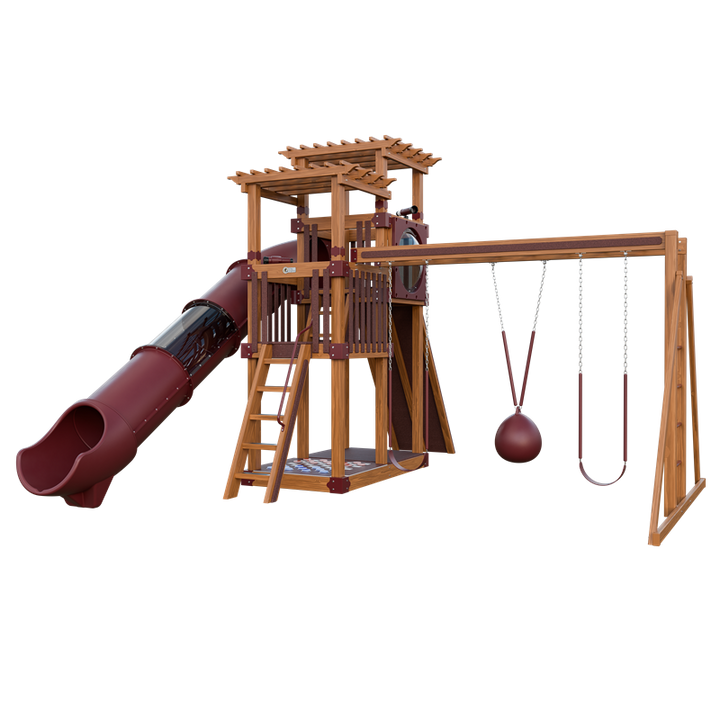 Swing Kingdom Switchback Super 48 Sidekick Residential Vinyl Playset