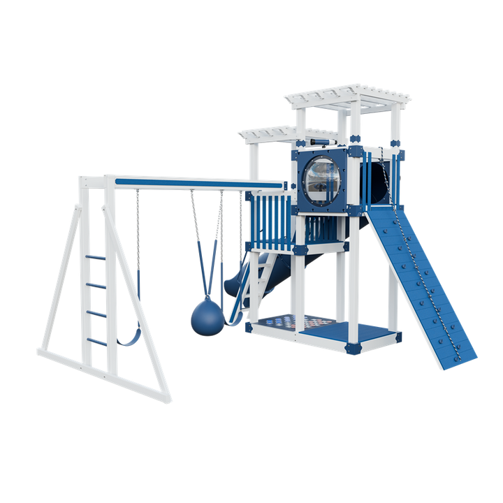 Swing Kingdom Switchback Super 48 Sidekick Residential Vinyl Playset