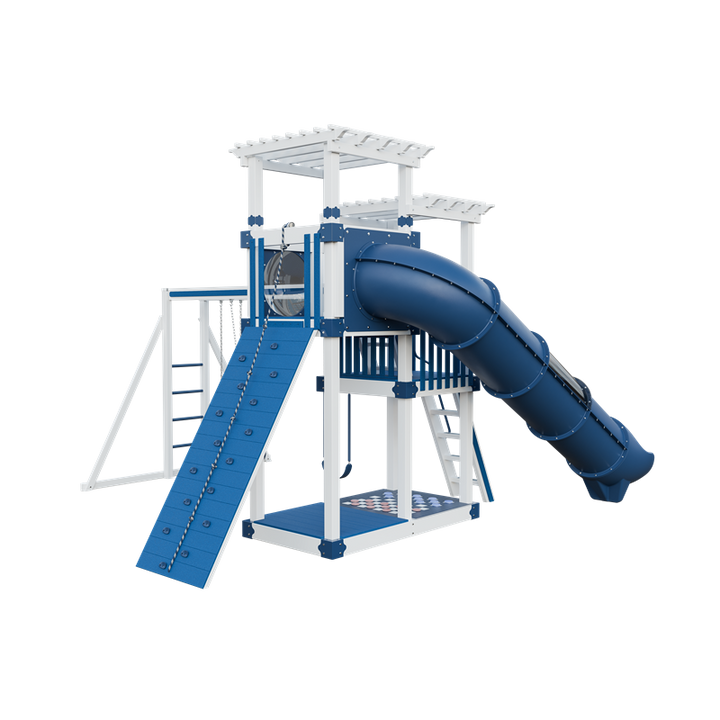 Swing Kingdom Switchback Super 48 Sidekick Residential Vinyl Playset