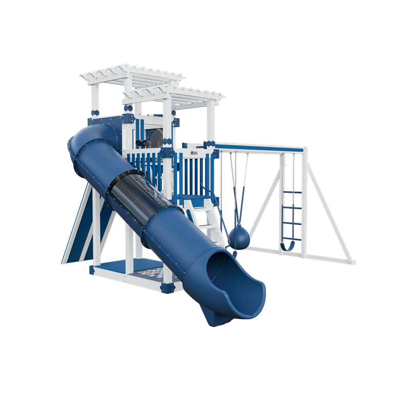 Swing Kingdom Switchback Super 48 Sidekick Residential Vinyl Playset