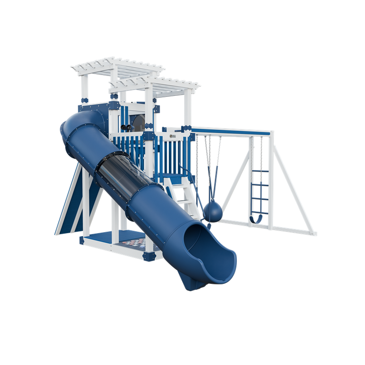 Swing Kingdom Switchback Super 48 Sidekick Residential Vinyl Playset