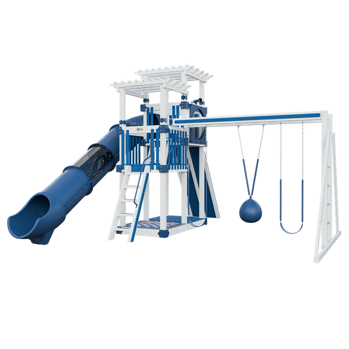 Swing Kingdom Switchback Super 48 Sidekick Residential Vinyl Playset