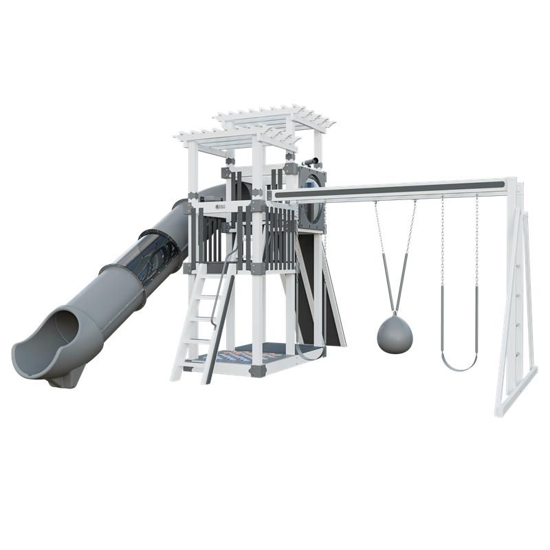 Swing Kingdom Switchback Super 48 Sidekick Residential Vinyl Playset