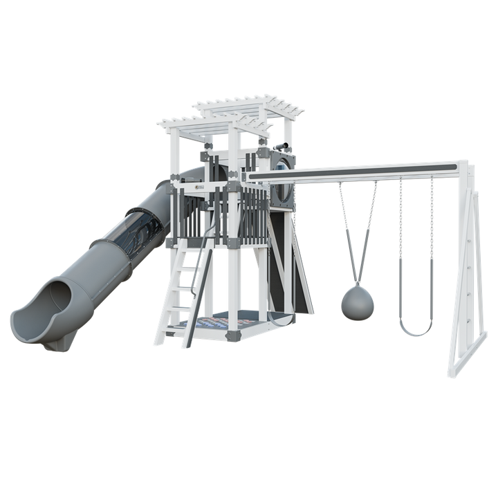 Swing Kingdom Switchback Super 48 Sidekick Residential Vinyl Playset