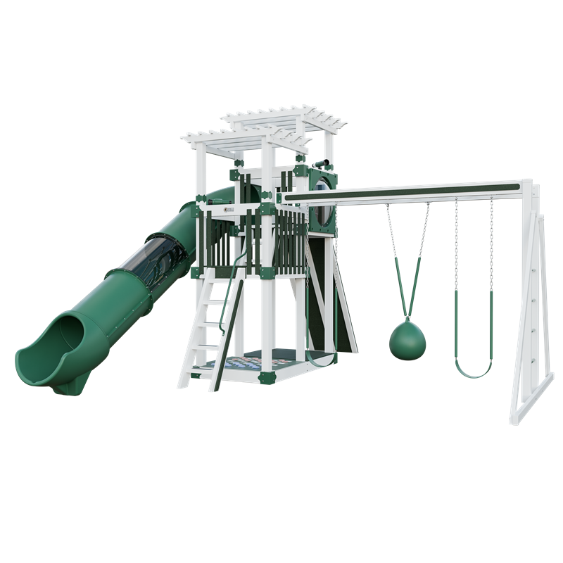 Swing Kingdom Switchback Super 48 Sidekick Residential Vinyl Playset
