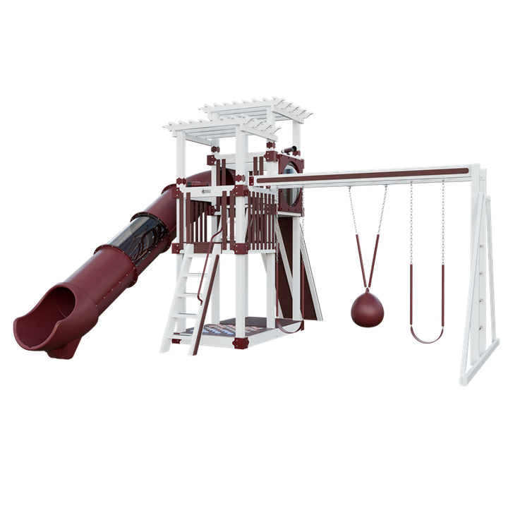 Swing Kingdom Switchback Super 48 Sidekick Residential Vinyl Playset