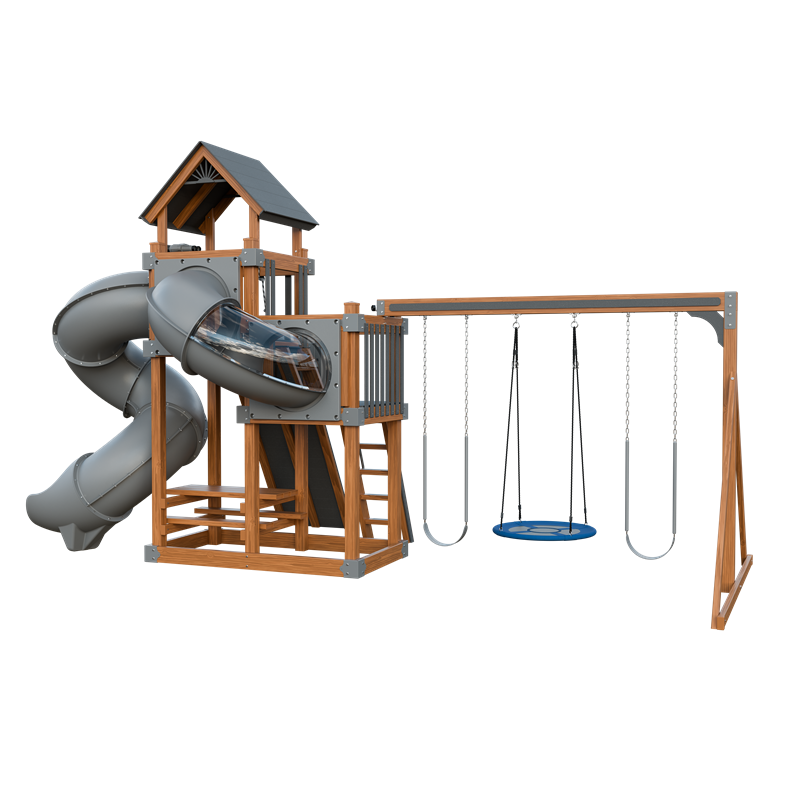 Swing Kingdom Switchback Super 48 Turbo Residential Vinyl Playset
