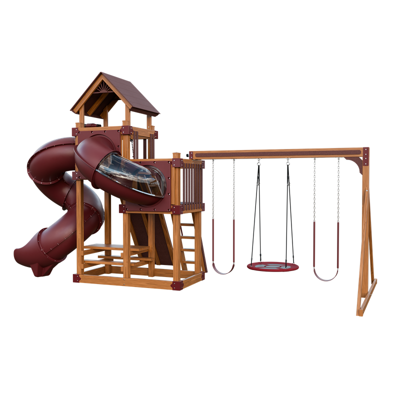 Swing Kingdom Switchback Super 48 Turbo Residential Vinyl Playset