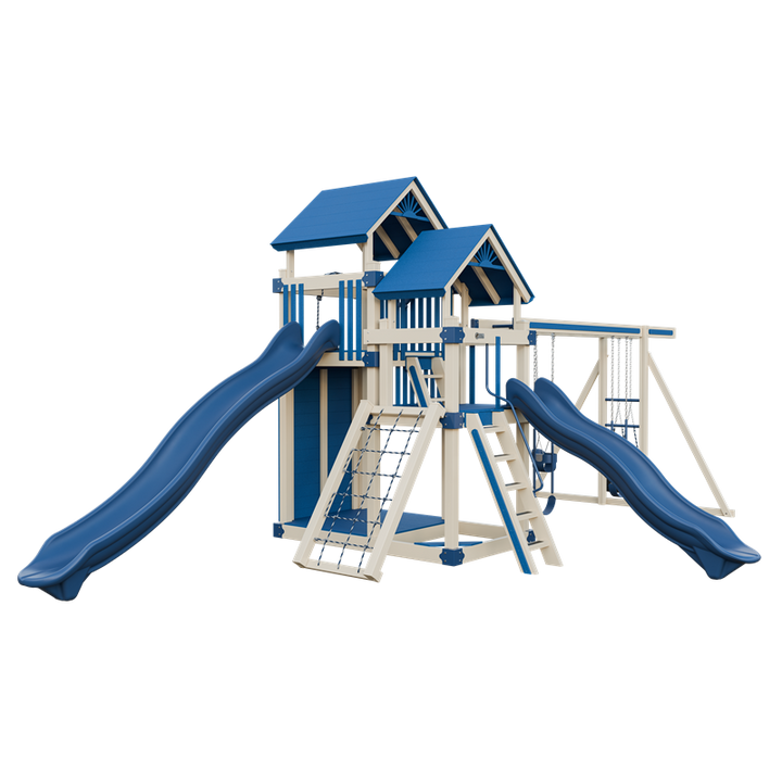 Swing Kingdom Switchback Super 59 Adventure Residential Vinyl Playset