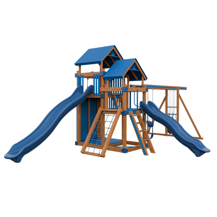 Swing Kingdom Switchback Super 59 Adventure Residential Vinyl Playset