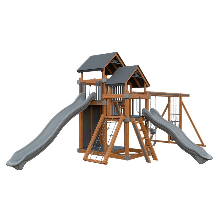 Swing Kingdom Switchback Super 59 Adventure Residential Vinyl Playset