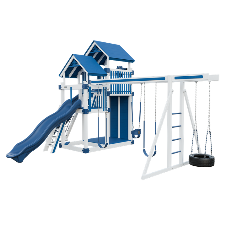 Swing Kingdom Switchback Super 59 Adventure Residential Vinyl Playset