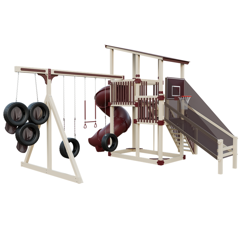 Swing Kingdom Switchback Super 59 Sports Tower Residential Vinyl