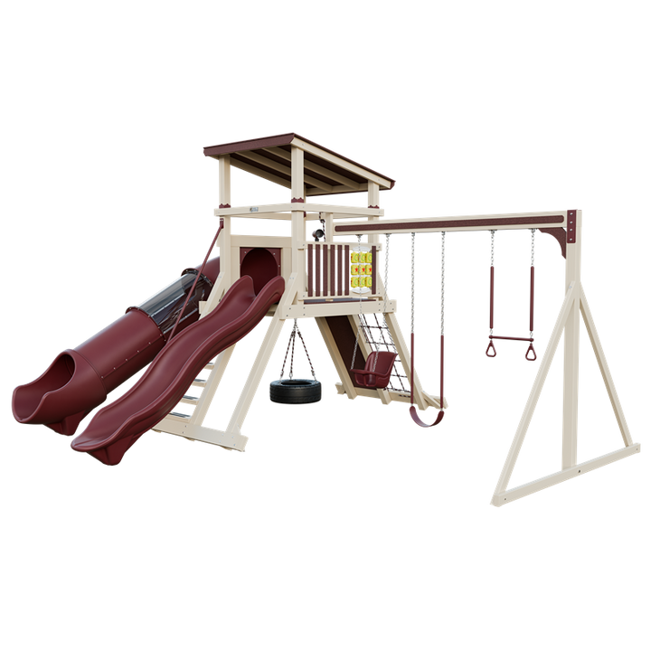 Swing Kingdom Mountaineer Climber 55 Deluxe Residential Vinyl Playset