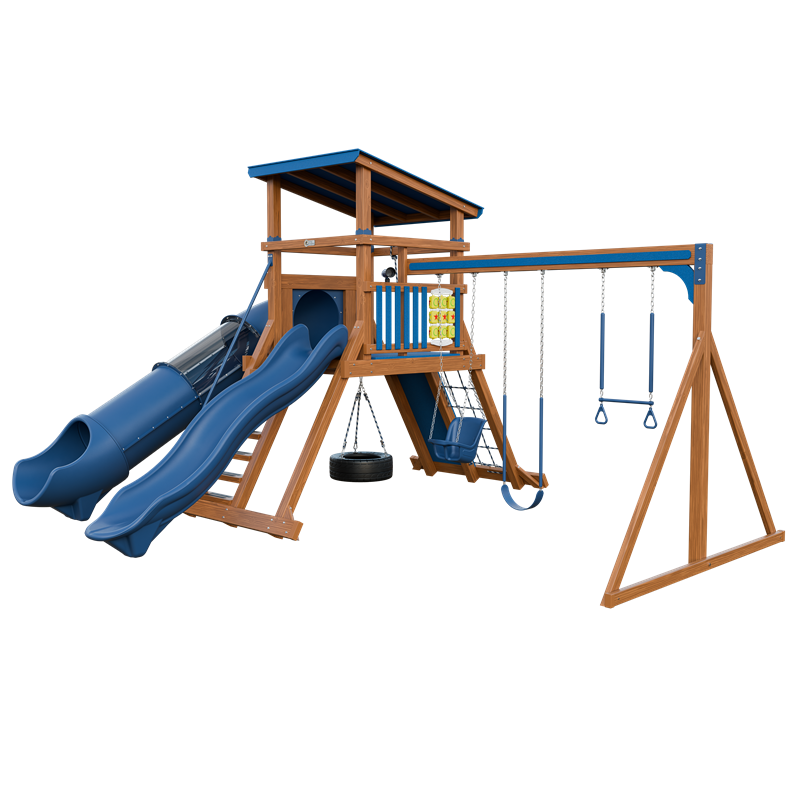 Swing Kingdom Mountaineer Climber 55 Deluxe Residential Vinyl Playset