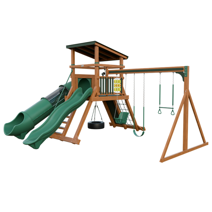 Swing Kingdom Mountaineer Climber 55 Deluxe Residential Vinyl Playset