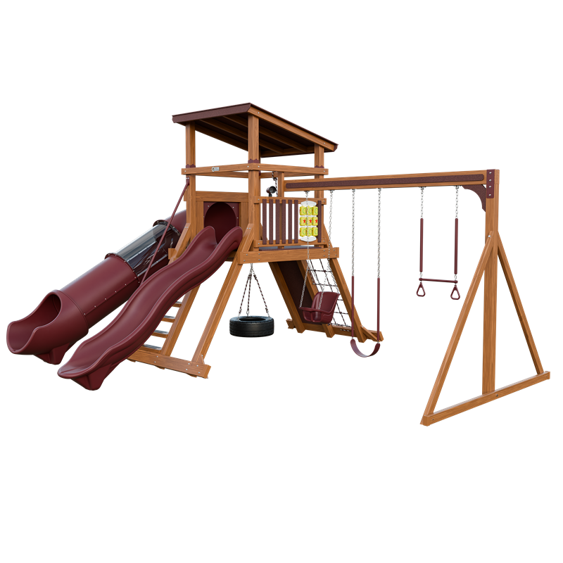 Swing Kingdom Mountaineer Climber 55 Deluxe Residential Vinyl Playset
