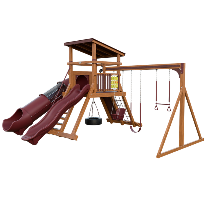 Swing Kingdom Mountaineer Climber 55 Deluxe Residential Vinyl Playset