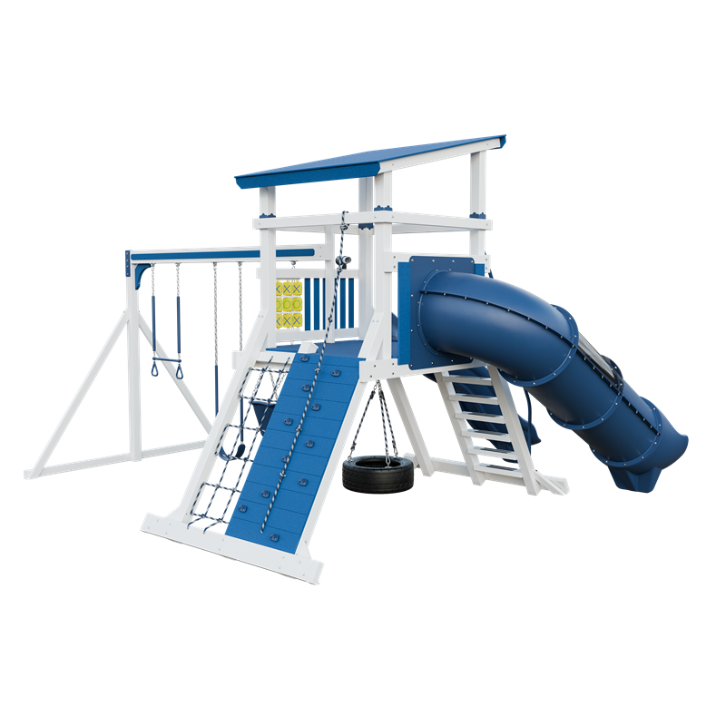 Swing Kingdom Mountaineer Climber 55 Deluxe Residential Vinyl Playset