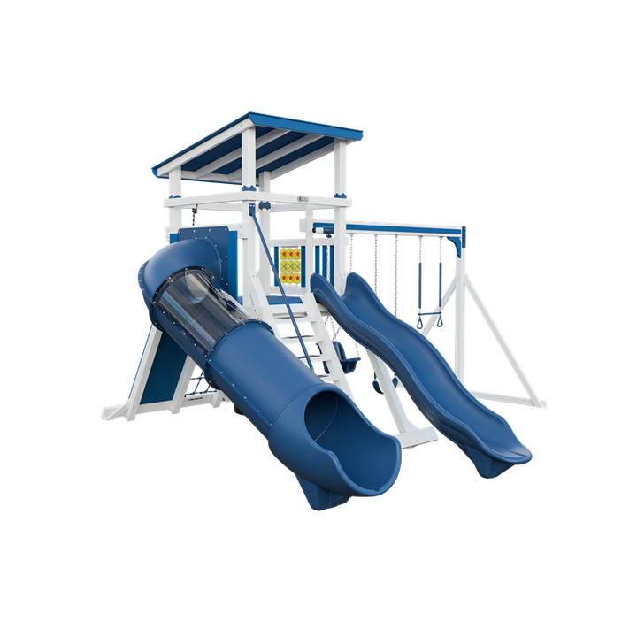 Swing Kingdom Mountaineer Climber 55 Deluxe Residential Vinyl Playset