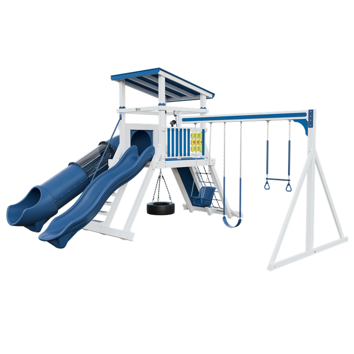 Swing Kingdom Mountaineer Climber 55 Deluxe Residential Vinyl Playset