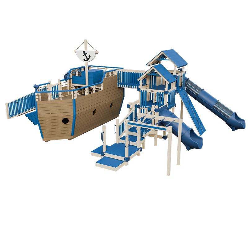 Swing Kingdom Adventure Buccaneer Residential Vinyl Playset — Kingdom ...