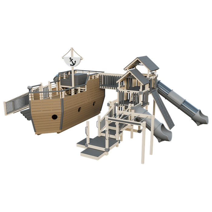 Swing Kingdom Adventure Buccaneer Residential Vinyl Playset