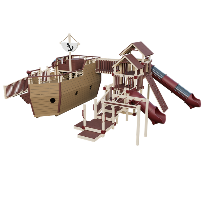 Swing Kingdom Adventure Buccaneer Residential Vinyl Playset
